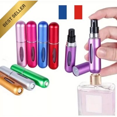 5 ml Rechargeable Portable Mini Bouteille Parfum Voyage Aluminium Pulvérisateur - Publicité 5 ml Rechargeable Portable Mini Bouteille Parfum Voyage Aluminium Pulvérisateur - Publicité