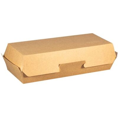 THOUY Boîtes à sandwich rectangulaires en carton kraft 265 x 122 x 7 cm par 50 - Publicité THOUY Boîtes à sandwich rectangulaires en carton kraft 265 x 122 x 7 cm par 50 - Publicité