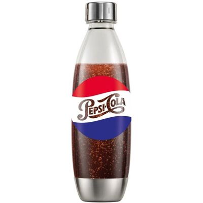 Bouteille gazeuse SODASTREAM - Fuse Pepsi Metal Edition Limitée - 1 L - Compatible lave-vaisselle - Sans BPA - Design collector Blanc - Publicité Bouteille gazeuse SODASTREAM - Fuse Pepsi Metal Edition Limitée - 1 L - Compatible lave-vaisselle - Sans BPA - Design collector Blanc - Publicité