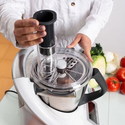 PIMPIMSKY Kit daccessoires coupe-légumes et fromage Thermomix multifonctionnel en acier inoxydable pour TM5 TM6 Blanc - Publicité PIMPIMSKY Kit daccessoires coupe-légumes et fromage Thermomix multifonctionnel en acier inoxydable pour TM5 TM6 Blanc - Publicité