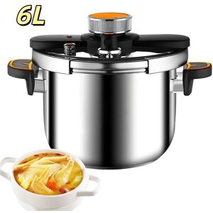 UVERBON Autocuiseu 6l cocotte-minute pressure cooker marmite express compatible plaques de cuisson à gaz et à induction antidéflagrant Gris - Publicité UVERBON Autocuiseu 6l cocotte-minute pressure cooker marmite express compatible plaques de cuisson à gaz et à induction antidéflagrant Gris - Publicité