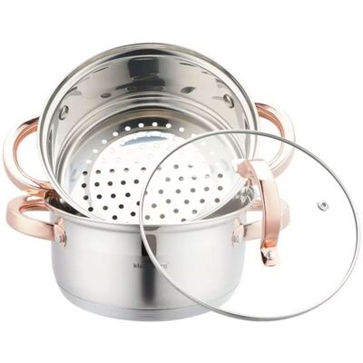 Klausberg - KB 7725 - 18 cm - 2.5 L - Casserole vapeur - Publicité Klausberg - KB 7725 - 18 cm - 2.5 L - Casserole vapeur - Publicité