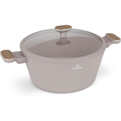 Casserole avec surface en titane et couvercle 28 cm Taupe Nordic Collection - BERLINGERHAUS Gris - Publicité Casserole avec surface en titane et couvercle 28 cm Taupe Nordic Collection - BERLINGERHAUS Gris - Publicité