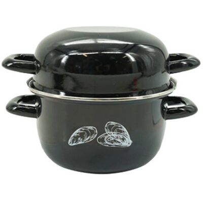 Fackelmann Marmite à moules émaillée 20,5cm - Publicité Fackelmann Marmite à moules émaillée 20,5cm - Publicité