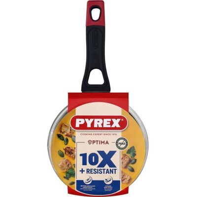 Casserole + couvercle - PYREX - 1455030 - Antiadhésif - 16 cm - Sans PFAS Noir - Publicité Casserole + couvercle - PYREX - 1455030 - Antiadhésif - 16 cm - Sans PFAS Noir - Publicité