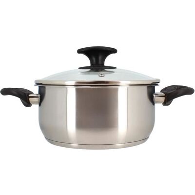 Faitout - MENASTYL - 6020255 - En acier inoxydable - 20 cm - Tous feux dont induction Gris - Publicité Faitout - MENASTYL - 6020255 - En acier inoxydable - 20 cm - Tous feux dont induction Gris - Publicité