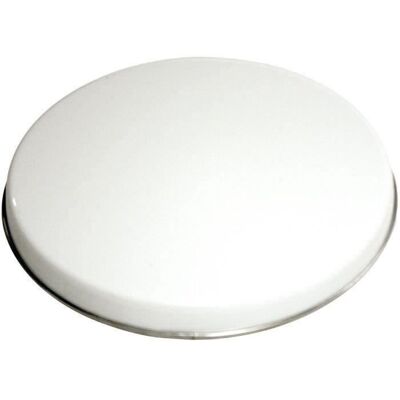 BAUMALU Cache plaque Ø16 cm émail blanc Blanc - Publicité BAUMALU Cache plaque Ø16 cm émail blanc Blanc - Publicité
