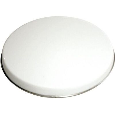 BAUMALU Cache plaque Ø20 cm émail blanc Blanc - Publicité BAUMALU Cache plaque Ø20 cm émail blanc Blanc - Publicité