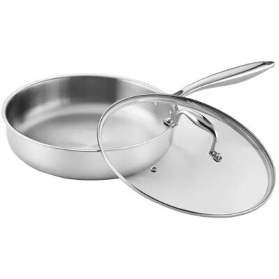 Sauteuse - PRADEL EXCELLENCE - Lumia Tri-Ply - 28 cm - Tri-Ply 25 mm - Inox 18/10 induction Gris - Publicité Sauteuse - PRADEL EXCELLENCE - Lumia Tri-Ply - 28 cm - Tri-Ply 25 mm - Inox 18/10 induction Gris - Publicité