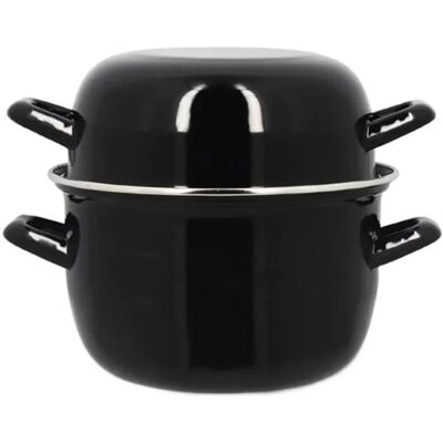 Marmite à moule - MENASTYL - 3645567 - En acier émaillé - Noir - 18 cm - 27 litres - Tous feux dont induction Noir - Publicité Marmite à moule - MENASTYL - 3645567 - En acier émaillé - Noir - 18 cm - 27 litres - Tous feux dont induction Noir - Publicité