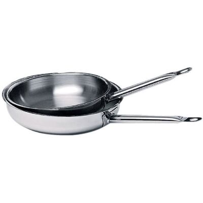 Poêle à frire inox Baumalu - Ø 24 cm - Gris - Tous feux dont induction Gris - Publicité Poêle à frire inox Baumalu - Ø 24 cm - Gris - Tous feux dont induction Gris - Publicité