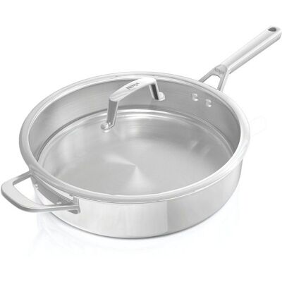 Sauteuse 26cm inox - Ninja EverClad - C90126EUI - construction 3 couches inox 18/10 - tous feux dont induction - Publicité Sauteuse 26cm inox - Ninja EverClad - C90126EUI - construction 3 couches inox 18/10 - tous feux dont induction - Publicité
