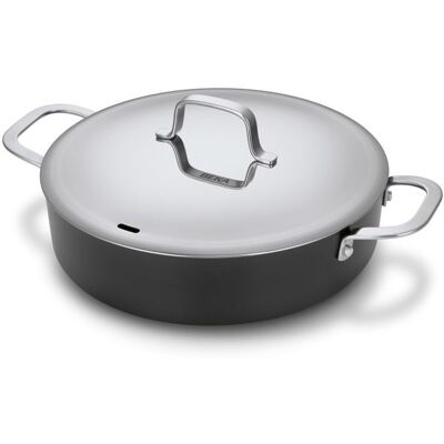 Sauteuse en aluminium 2 anses avec couvercle 28 cm Maestro - Beka Gris - Publicité Sauteuse en aluminium 2 anses avec couvercle 28 cm Maestro - Beka Gris - Publicité