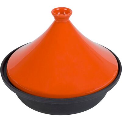 Tajine en fonte - COSY & TRENDY - Tous feux dont induction - Ø 30 cm - Orange / Noir Orange - Publicité Tajine en fonte - COSY & TRENDY - Tous feux dont induction - Ø 30 cm - Orange / Noir Orange - Publicité