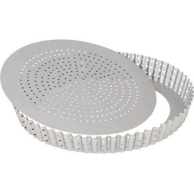 Patisse Moule à tarte perforé Silver-top - 24cm - Publicité Patisse Moule à tarte perforé Silver-top - 24cm - Publicité