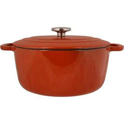 Fontestic - Faitout - Rouille - D28Xh13Cm - Dutch oven - Publicité Fontestic - Faitout - Rouille - D28Xh13Cm - Dutch oven - Publicité