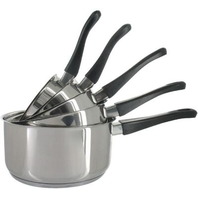 BEKA Set 5 casseroles tous feux dont induction Gris - Publicité BEKA Set 5 casseroles tous feux dont induction Gris - Publicité