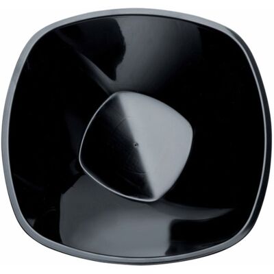 SANTEX Lot de 3 Saladiers en plastique carré 3L Noir - Publicité SANTEX Lot de 3 Saladiers en plastique carré 3L Noir - Publicité