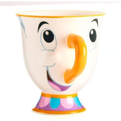 Tasse Disney La Belle et la Bête - PZCC - Zip - Peinte à la main - Blanc/Blanc cassé - Objet de collection Blanc - Publicité Tasse Disney La Belle et la Bête - PZCC - Zip - Peinte à la main - Blanc/Blanc cassé - Objet de collection Blanc - Publicité