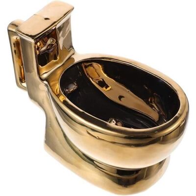 Tasse céramique 400 ml en forme de toilettes avec surprise intérieure. Cadeau humoristique et original pour anniversaire ou blague. Publicité Tasse céramique 400 ml en forme de toilettes avec surprise intérieure. Cadeau humoristique et original pour anniversaire ou blague. Publicité