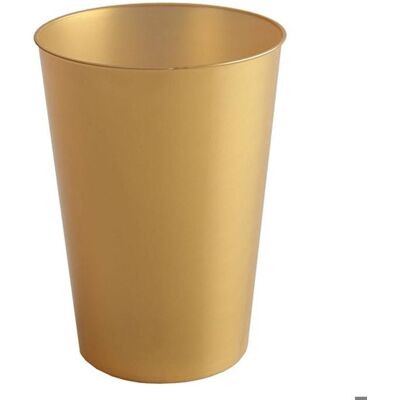CHALEYER & CANET Lot de 10 Gobelets plastique rigide 23cl Or Jaune - Publicité CHALEYER & CANET Lot de 10 Gobelets plastique rigide 23cl Or Jaune - Publicité