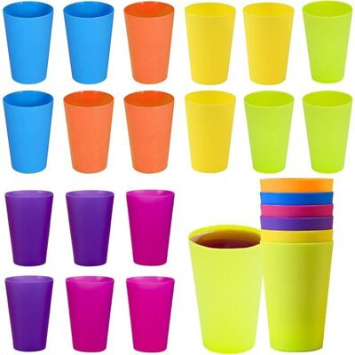 KJEHOME 24 Pièces Gobelets Réutilisables250 ml Gobelet Reutilisable Anniversaire Gobelets - Publicité KJEHOME 24 Pièces Gobelets Réutilisables250 ml Gobelet Reutilisable Anniversaire Gobelets - Publicité