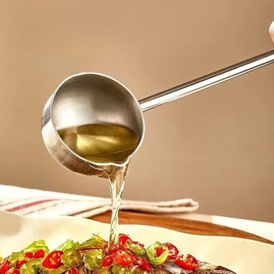 Louche à soupe à Long manche en acier inoxydable ustensiles de cuisine adaptés au Restaurant à domicile 1 paquet - Publicité Louche à soupe à Long manche en acier inoxydable ustensiles de cuisine adaptés au Restaurant à domicile 1 paquet - Publicité