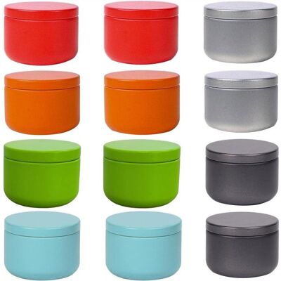 SODIAL Lot de 12 Mini Boîtes Hermétiques en Métal pour Thé Café Épices Bonbons et Autres Gourmandises - Boîtes Décoratives pour le - Publicité SODIAL Lot de 12 Mini Boîtes Hermétiques en Métal pour Thé Café Épices Bonbons et Autres Gourmandises - Boîtes Décoratives pour le - Publicité