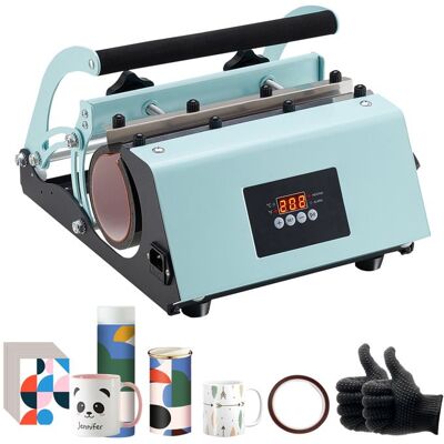 Presse à Chaud pour Tasses 325-89 cL-Duoku-Vert-Presse pour lImpression de Tasse 75-87 mm de Diamètre-Machine de Sublimation - Publicité Presse à Chaud pour Tasses 325-89 cL-Duoku-Vert-Presse pour lImpression de Tasse 75-87 mm de Diamètre-Machine de Sublimation - Publicité