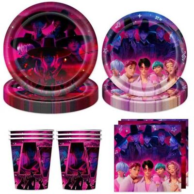 I HABOR Lot de 50 de Vaisselle Assiette Anniversaire animé Enfants Fête Assiettes en carton Serviette Gobelets danniversaire Enfants - Publicité I HABOR Lot de 50 de Vaisselle Assiette Anniversaire animé Enfants Fête Assiettes en carton Serviette Gobelets danniversaire Enfants - Publicité