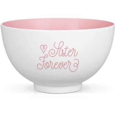 CREA BISONTINE Bol en porcelaine Sister Forever Rose - Publicité CREA BISONTINE Bol en porcelaine Sister Forever Rose - Publicité
