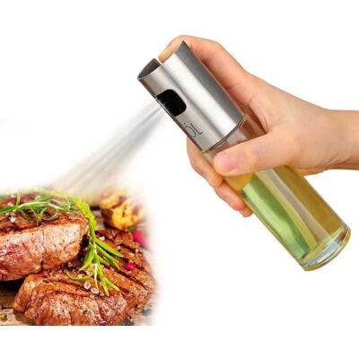 DLZAOAO Vaporisateur Huile Cuisine en Verre et Inox - Jiyaru - 100ml - Transparent - BEURRIER - HUILIER - Publicité DLZAOAO Vaporisateur Huile Cuisine en Verre et Inox - Jiyaru - 100ml - Transparent - BEURRIER - HUILIER - Publicité
