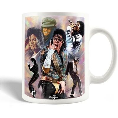 Mug en céramique - MANIACASE - Michael Jackson the King - blanc - 30 cl - compatible lave-vaisselle Noir - Publicité Mug en céramique - MANIACASE - Michael Jackson the King - blanc - 30 cl - compatible lave-vaisselle Noir - Publicité