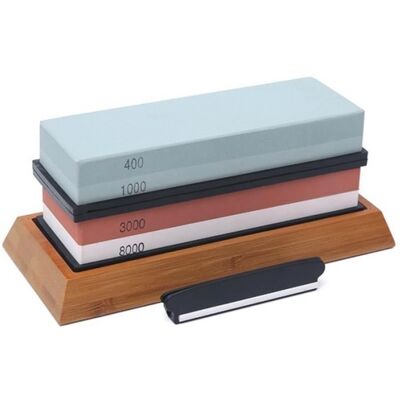 SODIAL 400-1000 3000-8000 Gravelstone Cut Whetstone Cut Sharpener AffûTeur de Cuisine pour Toutes les Lames - Publicité SODIAL 400-1000 3000-8000 Gravelstone Cut Whetstone Cut Sharpener AffûTeur de Cuisine pour Toutes les Lames - Publicité