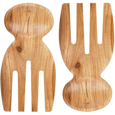 S'AGRANDIR Pince à salade 2 poignées en bois pince à salade en bois ustensiles de service à salade en bois 17 cm x 75 cm - Publicité S'AGRANDIR Pince à salade 2 poignées en bois pince à salade en bois ustensiles de service à salade en bois 17 cm x 75 cm - Publicité