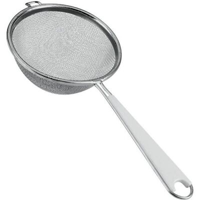 Tamis en aluminium fin Metaltex - Diamètre 10cm - Manche en plastique - Publicité Tamis en aluminium fin Metaltex - Diamètre 10cm - Manche en plastique - Publicité