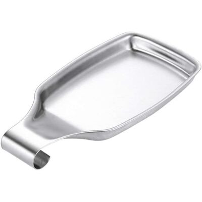 Repose cuillère - Inox - Rectangle - Acier inoxydable 304 - 20.5x11cm - Argent - Publicité Repose cuillère - Inox - Rectangle - Acier inoxydable 304 - 20.5x11cm - Argent - Publicité