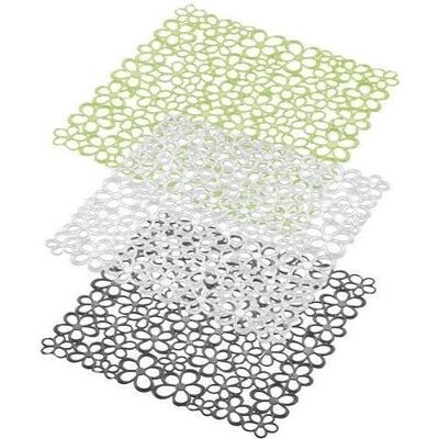 Tapis fond dévier - METALTEX - Carré - Plastique - 32 x 32 cm - Coloris assortis - Publicité Tapis fond dévier - METALTEX - Carré - Plastique - 32 x 32 cm - Coloris assortis - Publicité