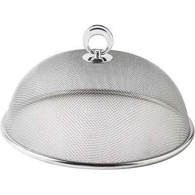 NOBRAND Cloche alimentaire en maille en acier inoxydable avec cloche ronde anti-éclaboussures pour la maison 30cm - Publicité NOBRAND Cloche alimentaire en maille en acier inoxydable avec cloche ronde anti-éclaboussures pour la maison 30cm - Publicité