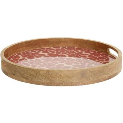 ATMOSPHERA CREATEUR D'INTERIEUR Plateau rond Inaya D38cm terracotta et manguier - Atmosphera Créateur dintérieur Orange - Publicité ATMOSPHERA CREATEUR D'INTERIEUR Plateau rond Inaya D38cm terracotta et manguier - Atmosphera Créateur dintérieur Orange - Publicité