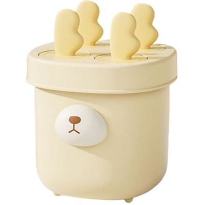 S'AGRANDIR Moules à mini-sucettes glacées ensemble de 4 moules à glace maison en forme dours mignon sans BPA (bois jaunes). Publicité S'AGRANDIR Moules à mini-sucettes glacées ensemble de 4 moules à glace maison en forme dours mignon sans BPA (bois jaunes). Publicité