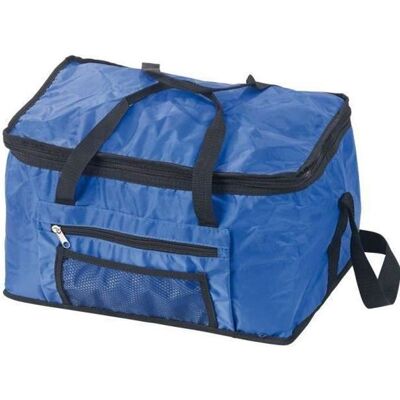 Sac isotherme - Pearl - Pliable 24 L - Poignées et bandoulière - Isolation 3 mm - Polyester 420D Bleu - Publicité Sac isotherme - Pearl - Pliable 24 L - Poignées et bandoulière - Isolation 3 mm - Polyester 420D Bleu - Publicité
