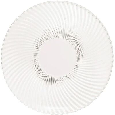 SECRET DE GOURMET Lot de 6 Assiettes Plates Odyssée 26cm Transparent - Publicité SECRET DE GOURMET Lot de 6 Assiettes Plates Odyssée 26cm Transparent - Publicité