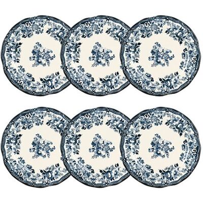Novastyl - Faustine - 26cm - grès - lot de 6 - Assiettes - Publicité Novastyl - Faustine - 26cm - grès - lot de 6 - Assiettes - Publicité