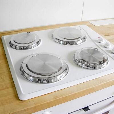 Lot de 4 Cache-plaques de Cuisson en Acier Inoxydable LBQ94 - Publicité Lot de 4 Cache-plaques de Cuisson en Acier Inoxydable LBQ94 - Publicité