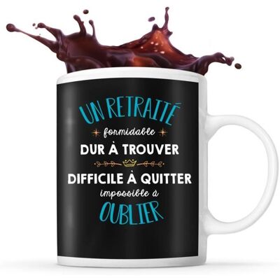 Mug Formidable Retraité noir Idée Tasse Cadeau Travail Boulot Métier Départ Retraite Collègue Noir - Publicité Mug Formidable Retraité noir Idée Tasse Cadeau Travail Boulot Métier Départ Retraite Collègue Noir - Publicité