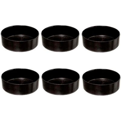 SECRET DE GOURMET Lot de 6 Coupelles en Verre Astra 15cm Noir Noir - Publicité SECRET DE GOURMET Lot de 6 Coupelles en Verre Astra 15cm Noir Noir - Publicité