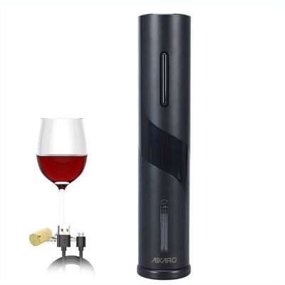 AIKARO - Ouvre Bouteille Electrique Tire Bouchon Screwpull Automatique Rechargeable Noir - Publicité AIKARO - Ouvre Bouteille Electrique Tire Bouchon Screwpull Automatique Rechargeable Noir - Publicité
