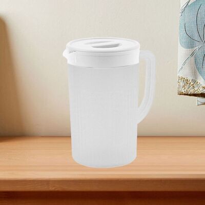 SALALIS cruche à eau froide Pichet en plastique avec couvercle de grande capacité à haute table tasse Mountain de neige - Publicité SALALIS cruche à eau froide Pichet en plastique avec couvercle de grande capacité à haute table tasse Mountain de neige - Publicité