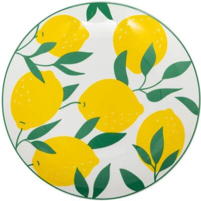 SECRET DE GOURMET Lot de 6 Assiettes Plates Citrons 26cm Multicolore - Publicité SECRET DE GOURMET Lot de 6 Assiettes Plates Citrons 26cm Multicolore - Publicité